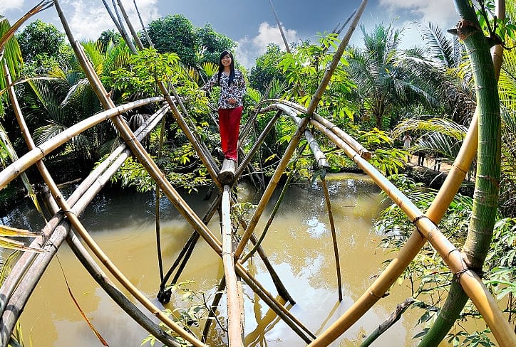 Monkey Bridge Can Tho - SAIGON MOTORBIKE TOUR TO CAN GIO AND SAC FOREST FOR 1 DAY