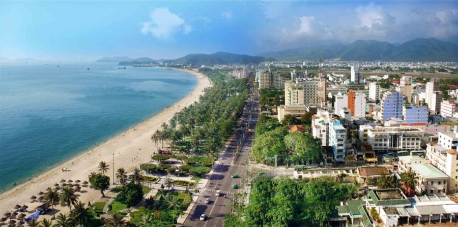 Nha Trang Beach 1024x509 - 14-DAY SAIGON TO HANOI MOTORCYCLE TOUR VIA HO CHI MINH TRAILS AND COASTLINE