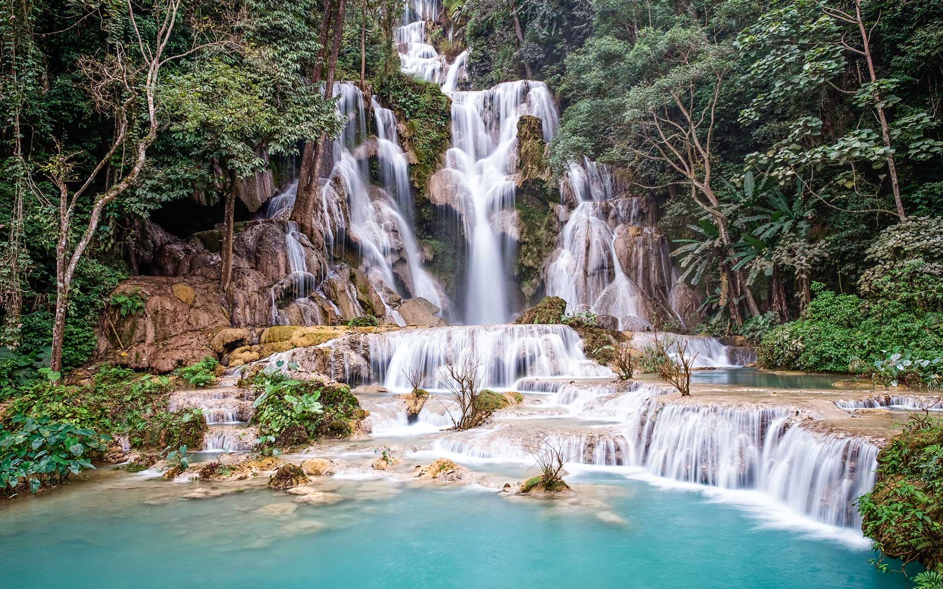 Kuang Si Waterfalls laos 1 - Luang Prabang Motorbike Tour To Muang Nan, Kuang Si