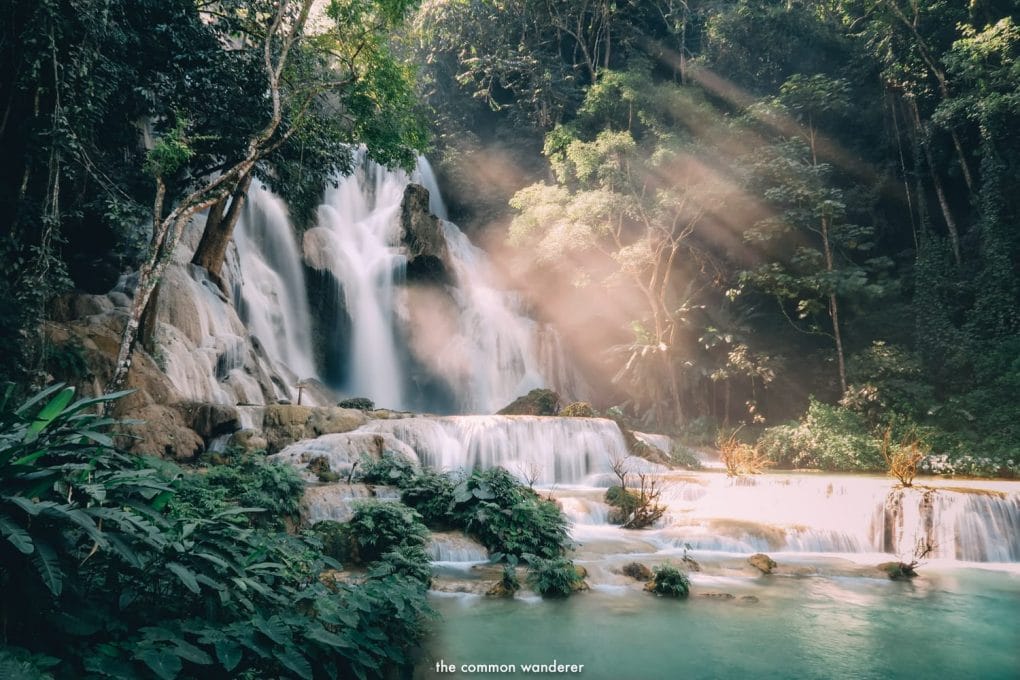 Kuang Si Waterfalls laos 2 - Luang Prabang Motorbike Tour to Elephant Camp and Kuang Si Waterfall