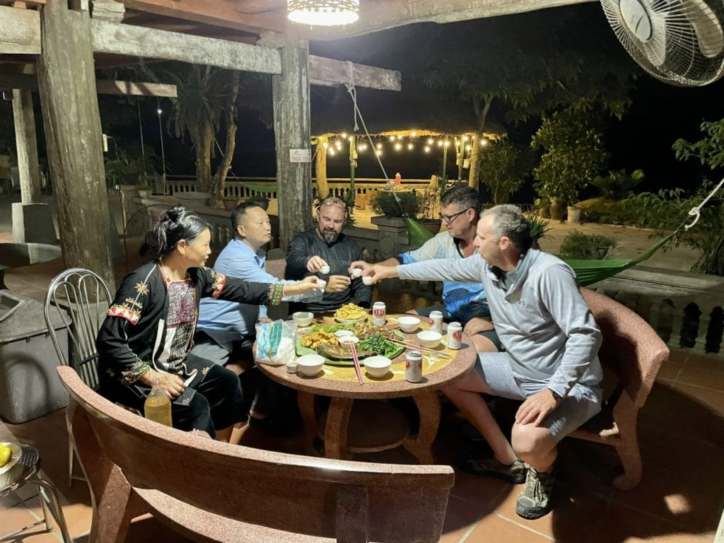 Dinner at homestay 1024x768 1 - Top 6 reasons you should choose homestay for your motorbike tours